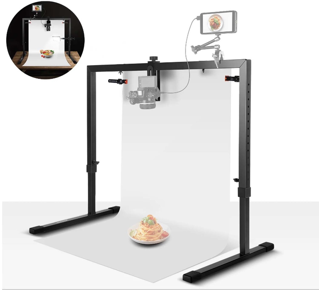 Small Background Holder for Products with Mobile Stand