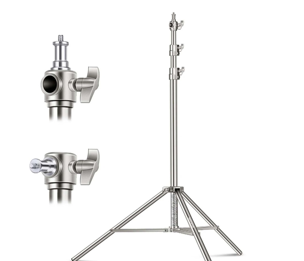 280CM STAINLESS STEEL LIGHT STAND(SILVER
