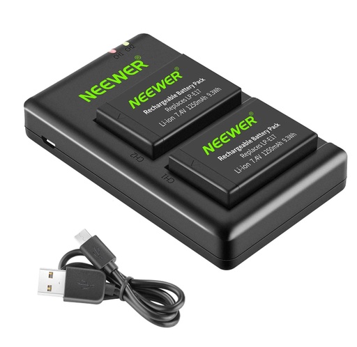 [001-140] Canon 800D Batteries with LE17 Charger