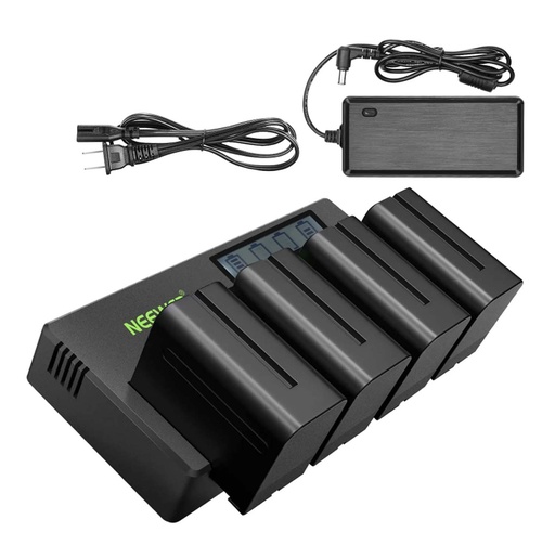 [001-145] Sony F550 Wi-Fi Batteries with 4 Base