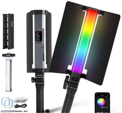 [001-202] RGB1 RGB HANDHELD LED VIDEO LIGHT WITH BARNDOOR WITH HANDIE