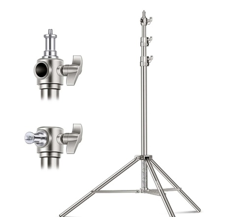 [001-209] 280CM STAINLESS STEEL LIGHT STAND(SILVER